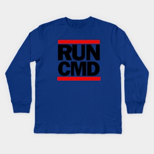 Run CMD Parody Kids Long Sleeve T-Shirt
